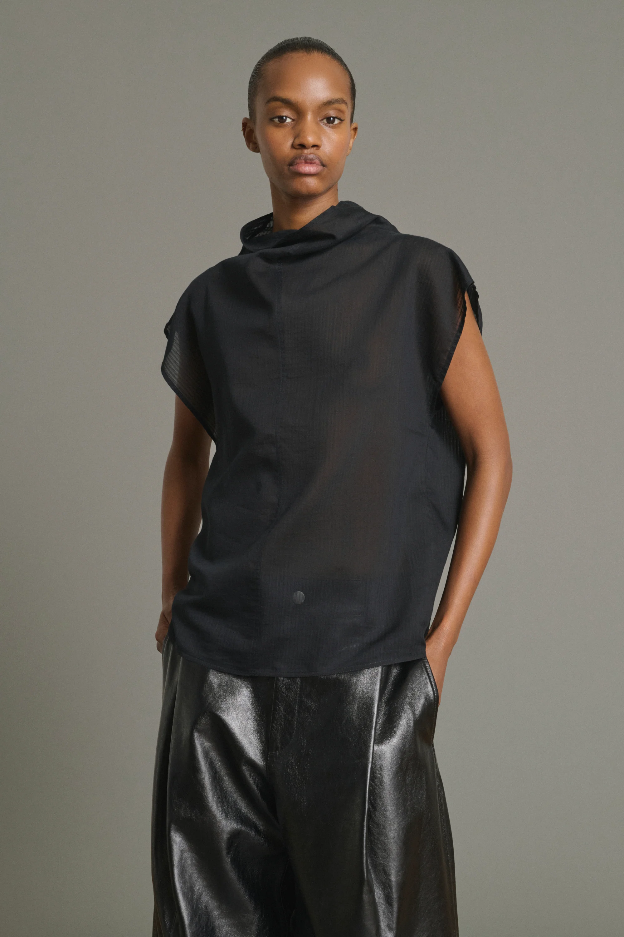 BLOUSE IZUMI BLACK - Image 3