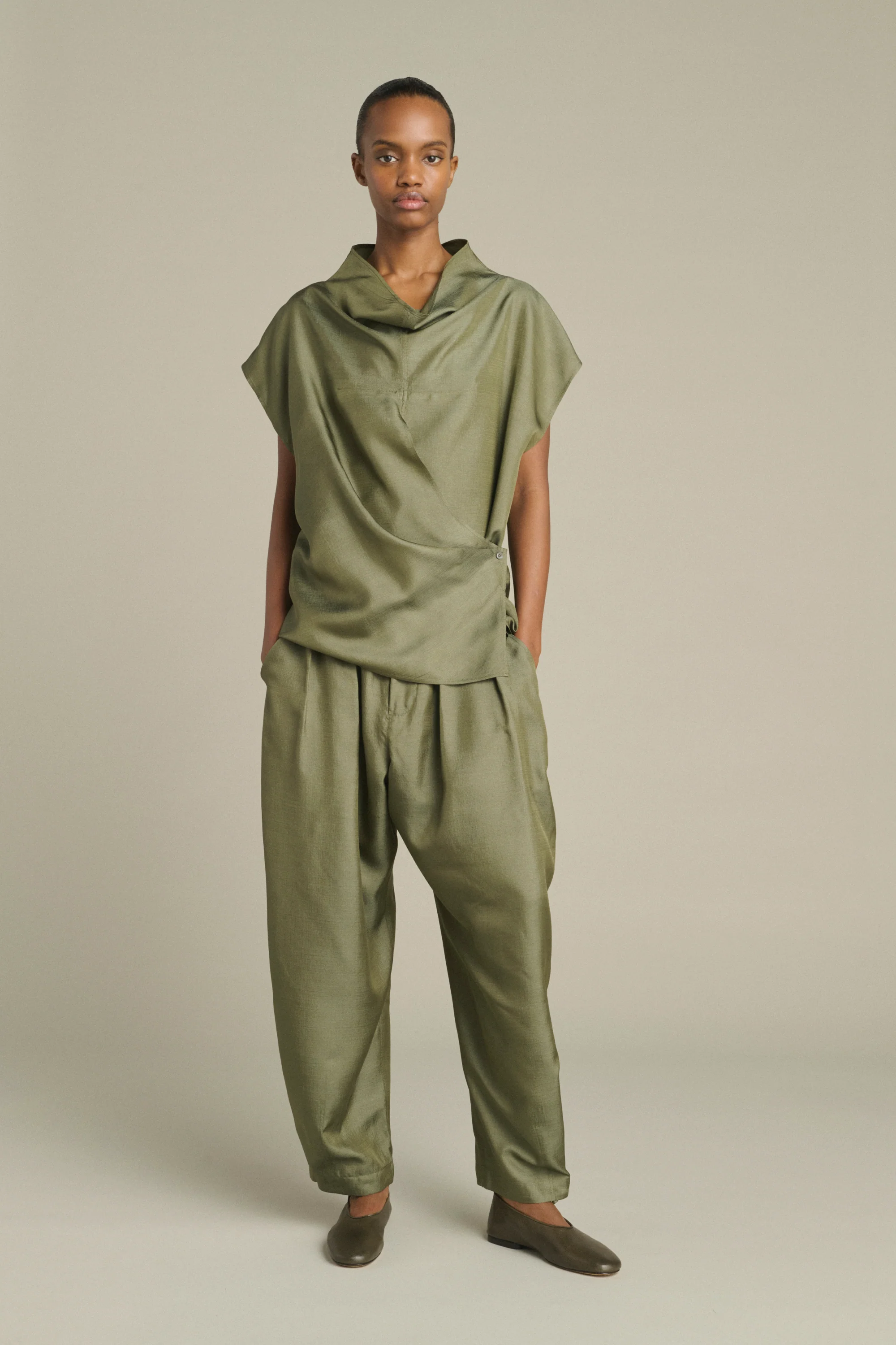 KORA BLOUSE GREEN - Image 3