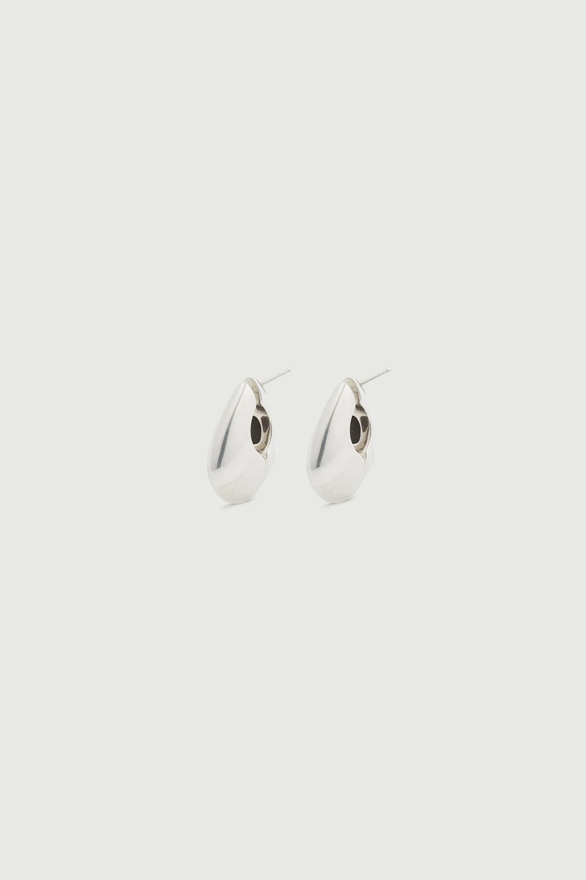 SILVER MINI EARRINGS - Image 2