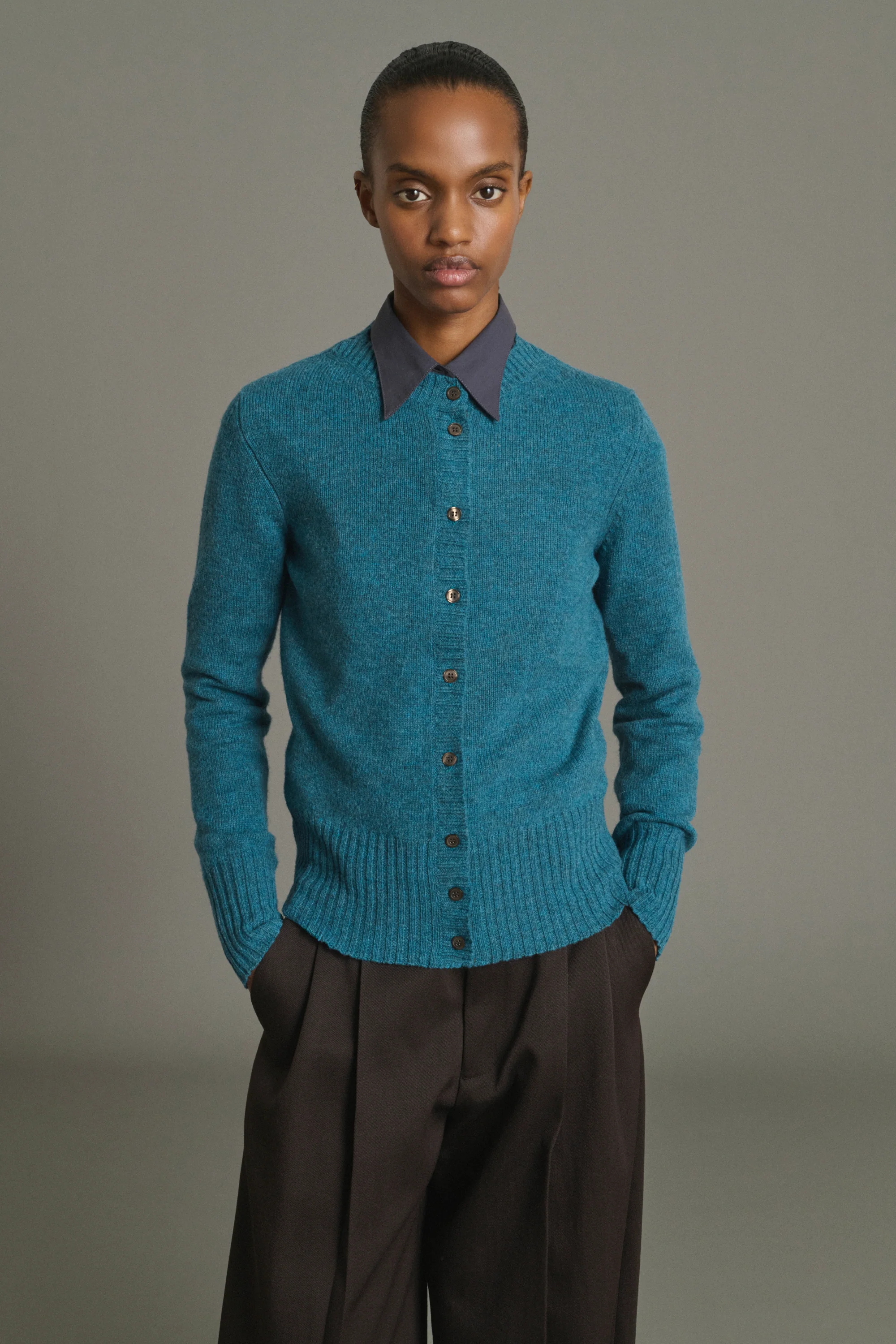 CARDIGAN FUGU BLUE - Image 3