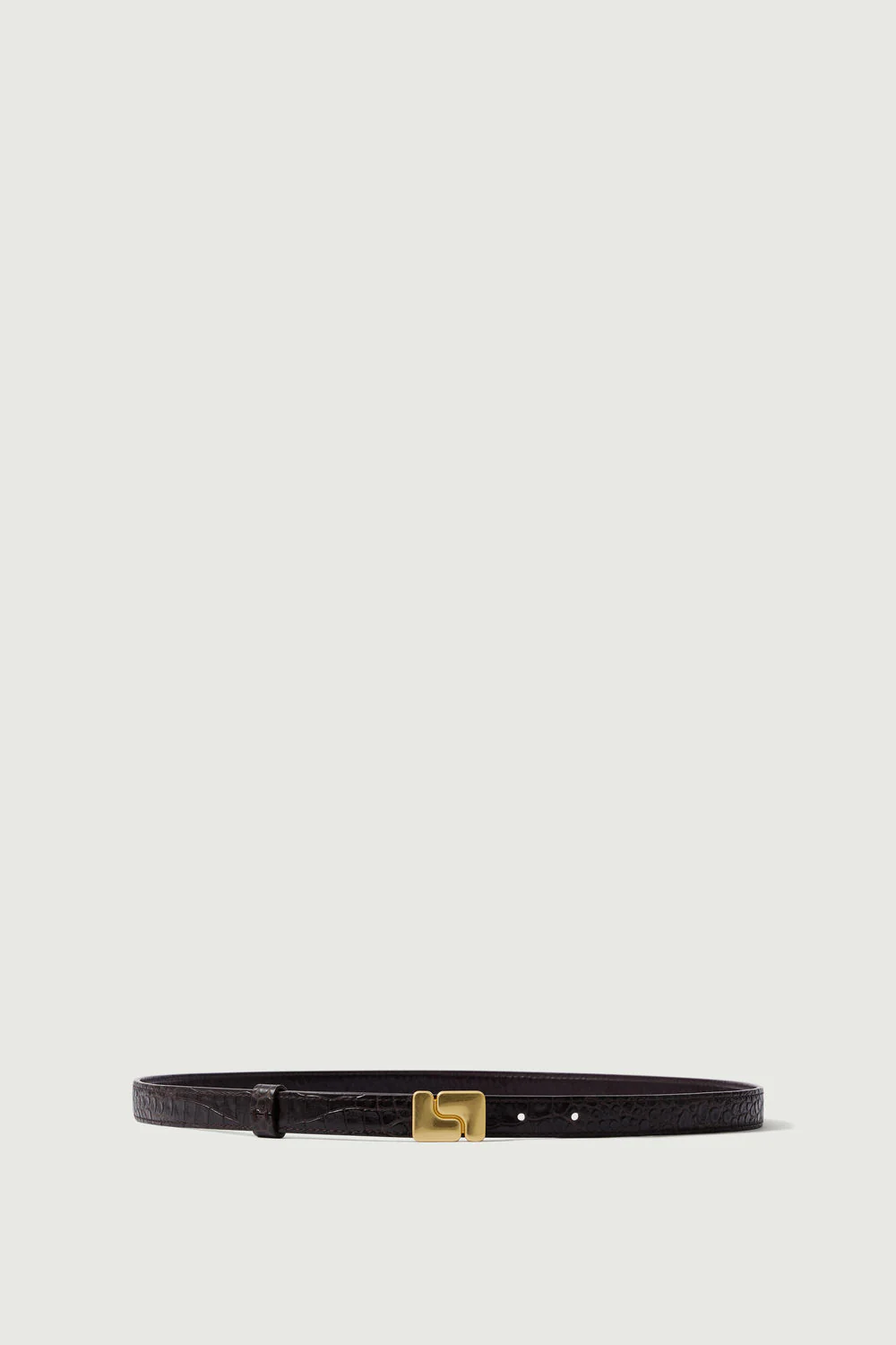 BELT NINON MINI BROWN CROCO