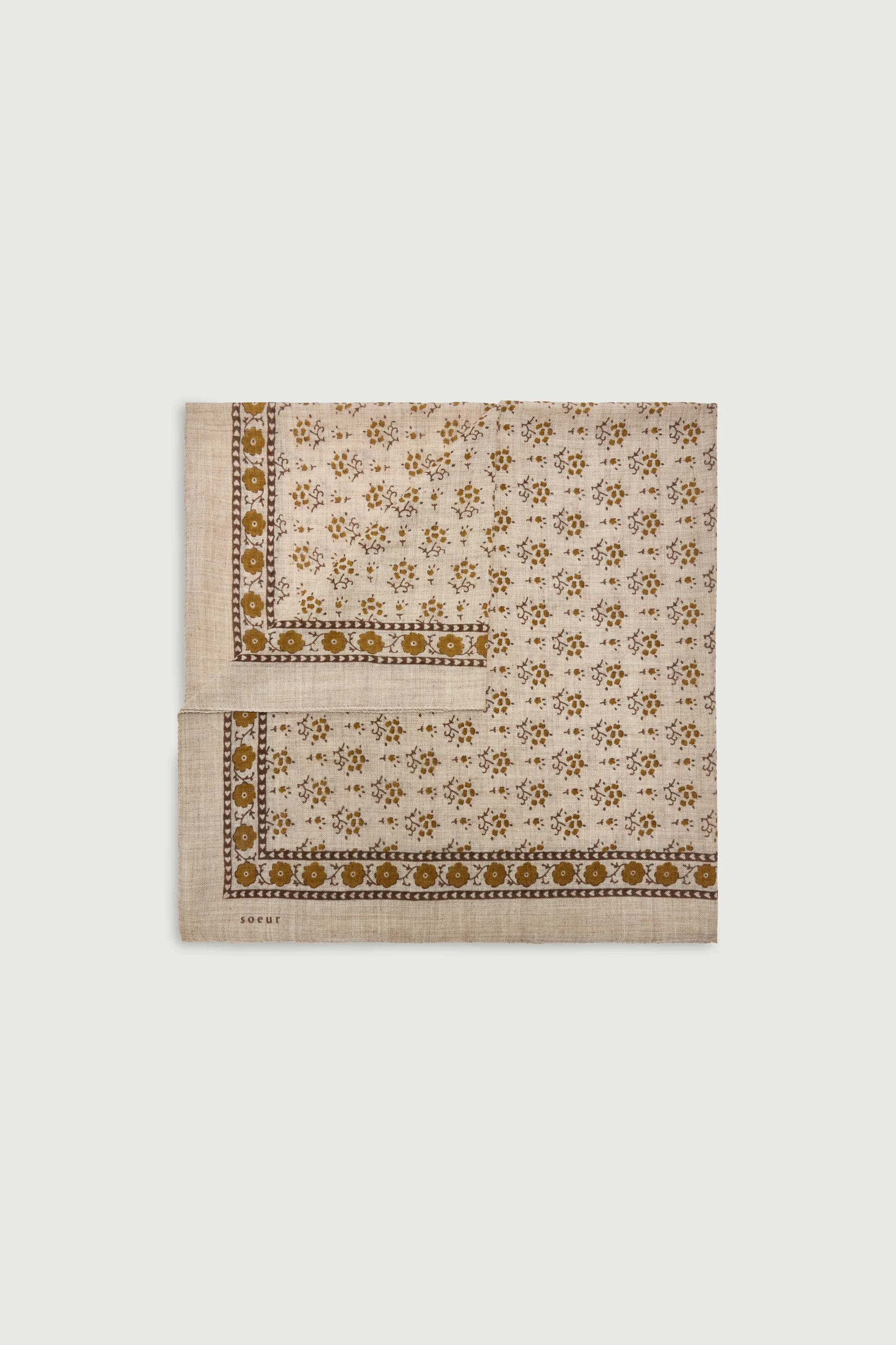 SCARF CLASSIQUE IN WOOL BEIGE