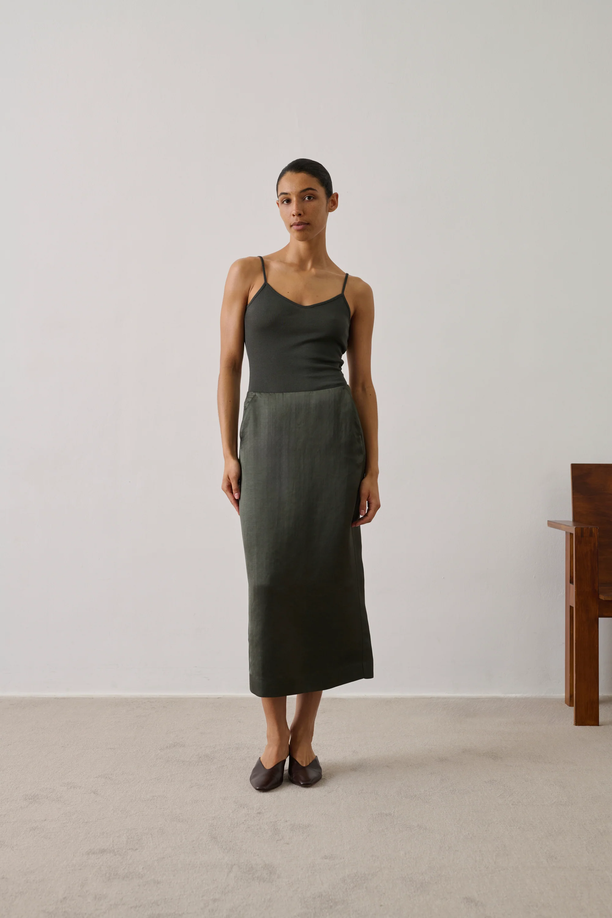 SKIRT HELIA GREEN