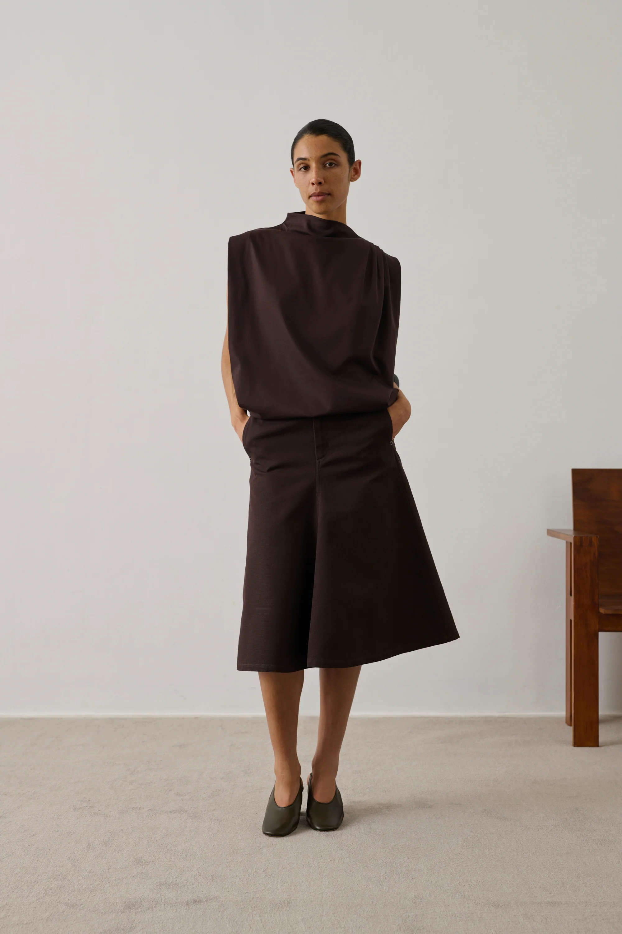 SKIRT HOPE BROWN