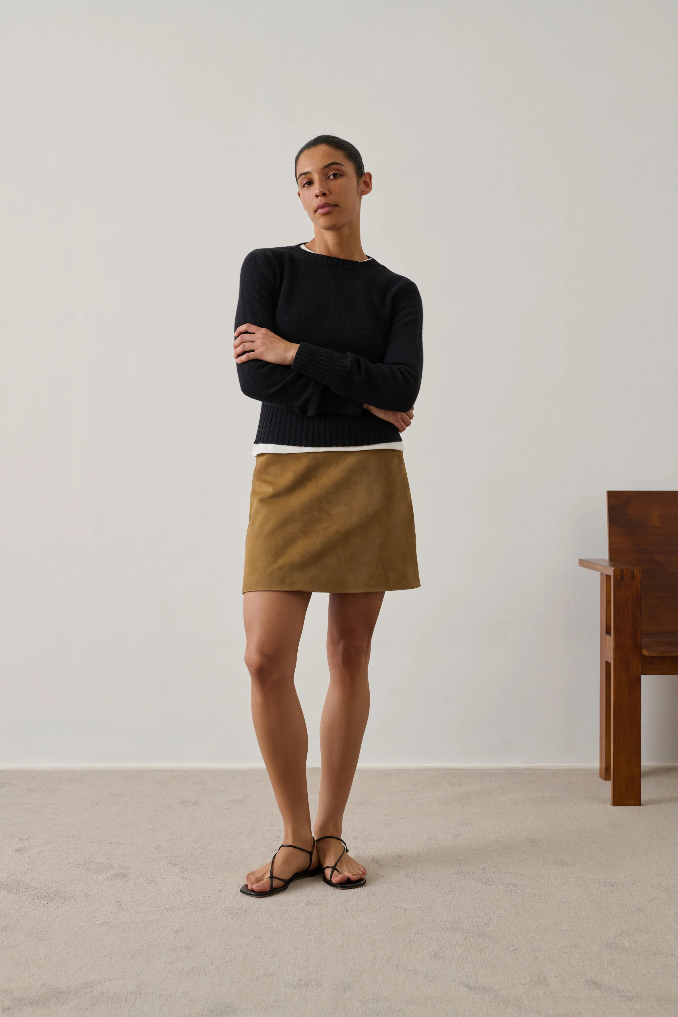 MINI-SKIRT INNO BROWN