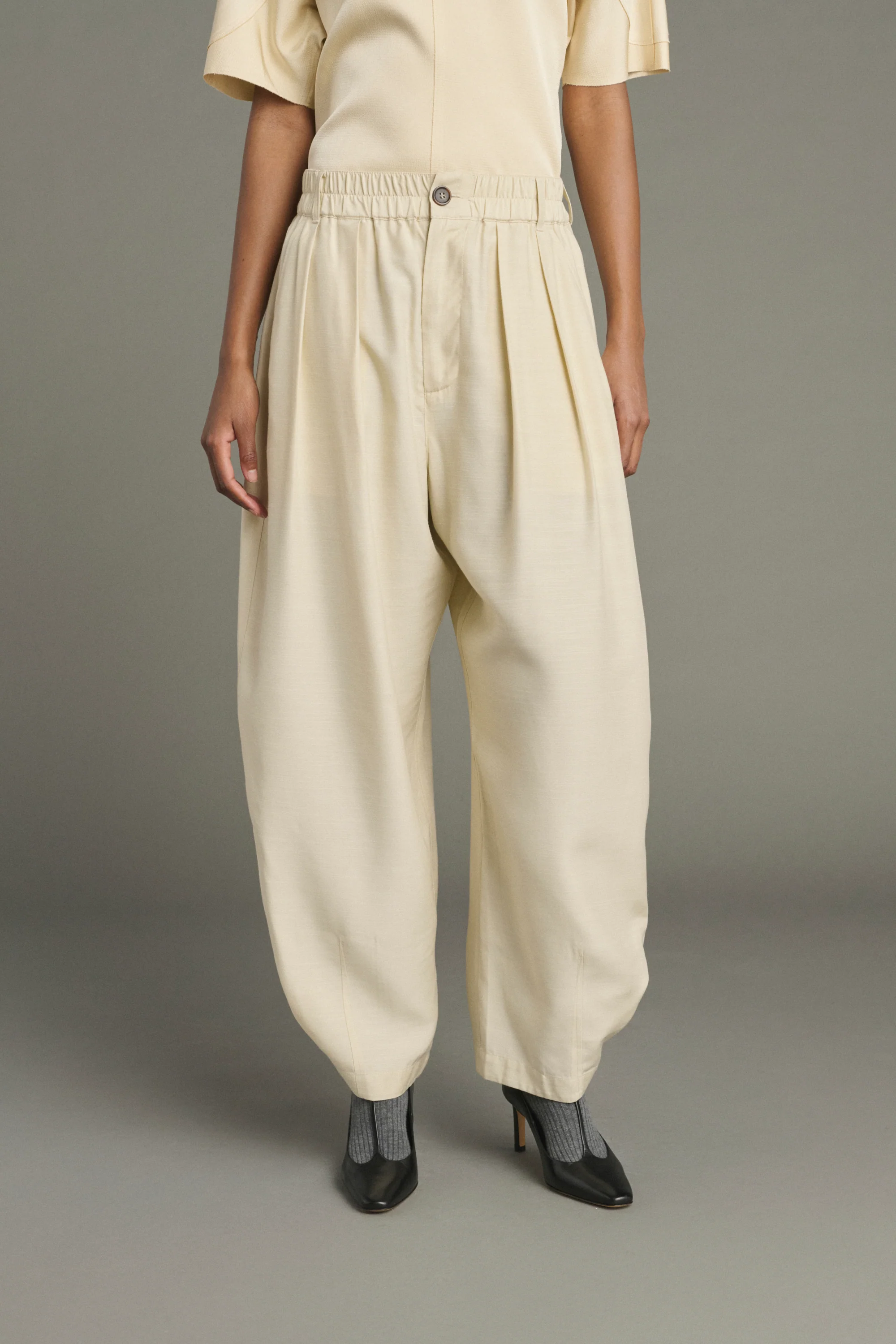 TROUSERS VERNON ECRU - Image 3