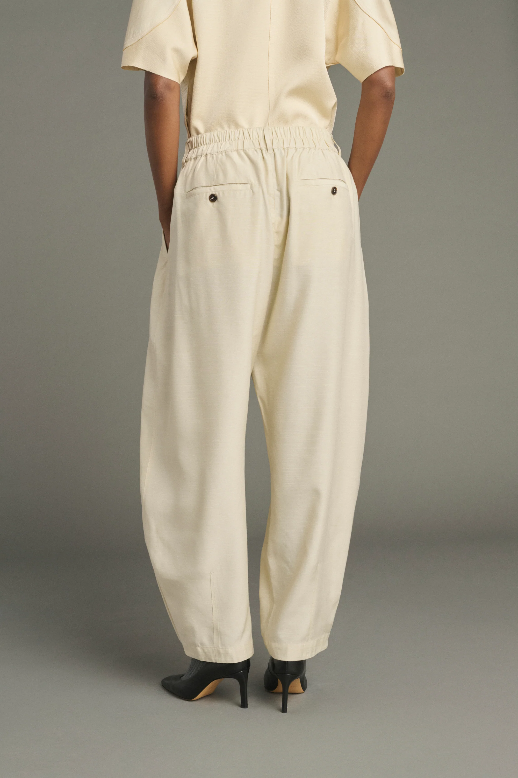 TROUSERS VERNON ECRU - Image 4