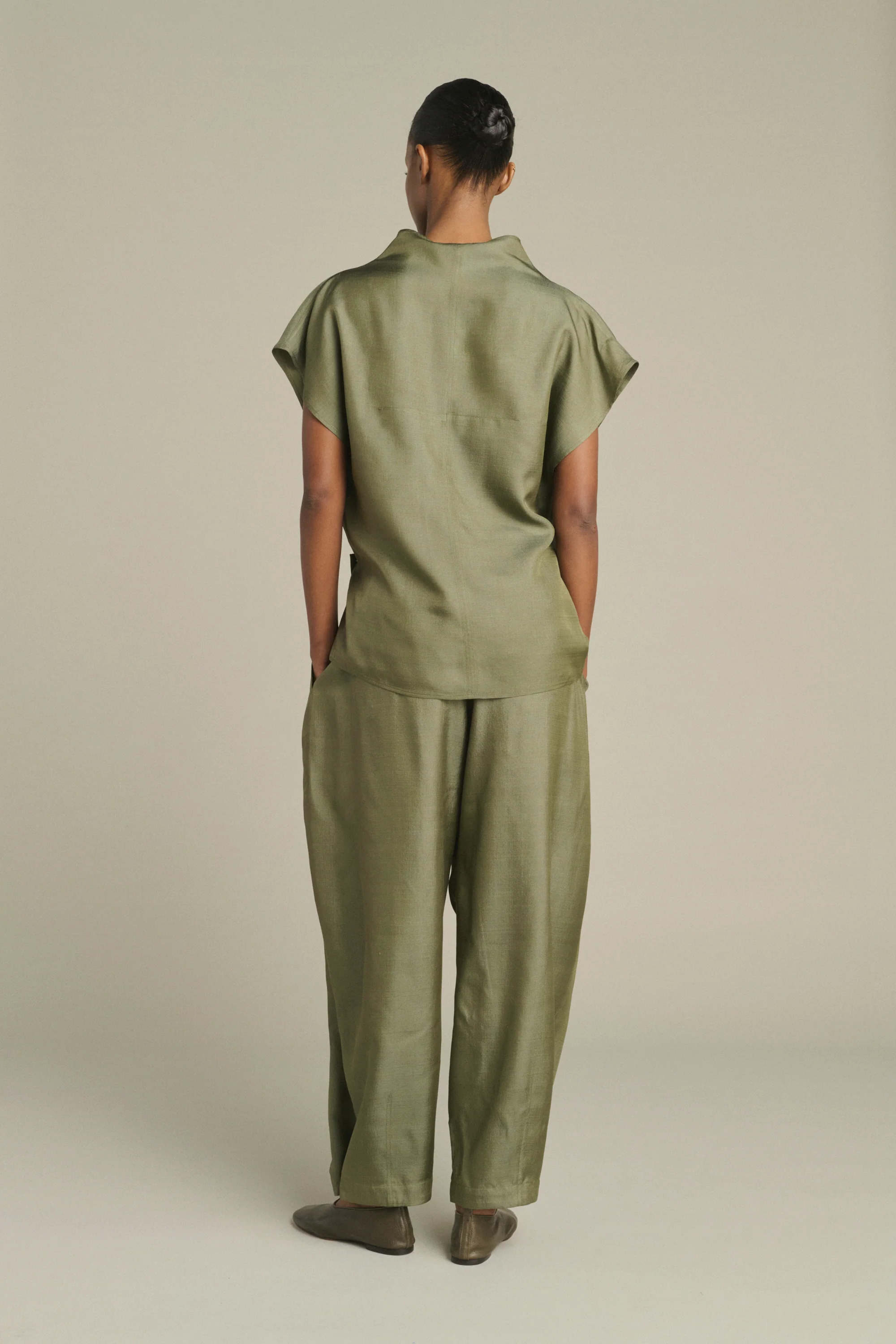 TROUSERS VERNON GREEN - Image 2