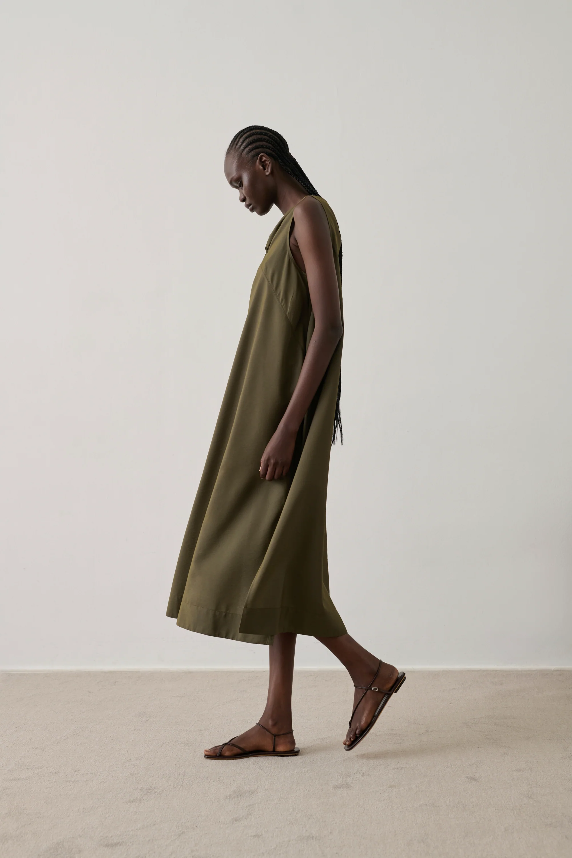 DRESS EMNA KHAKI - Image 4