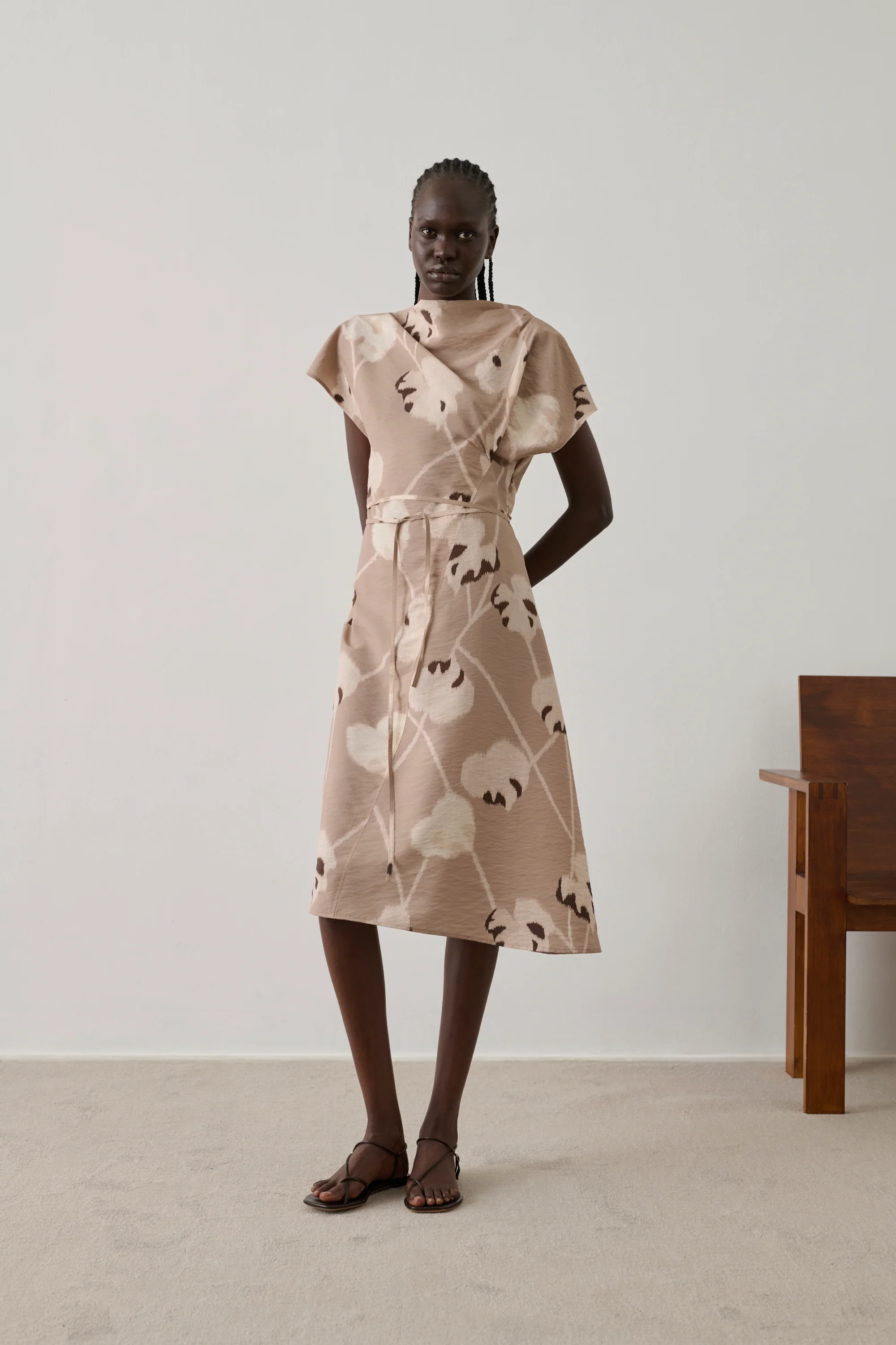 DRESS FELICIE BEIGE