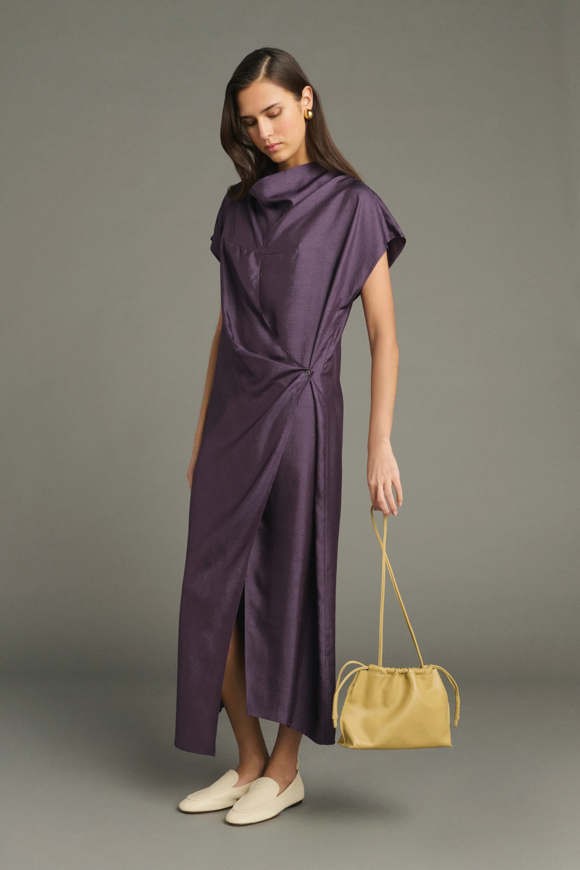 DRESS FOGGIA PURPLE