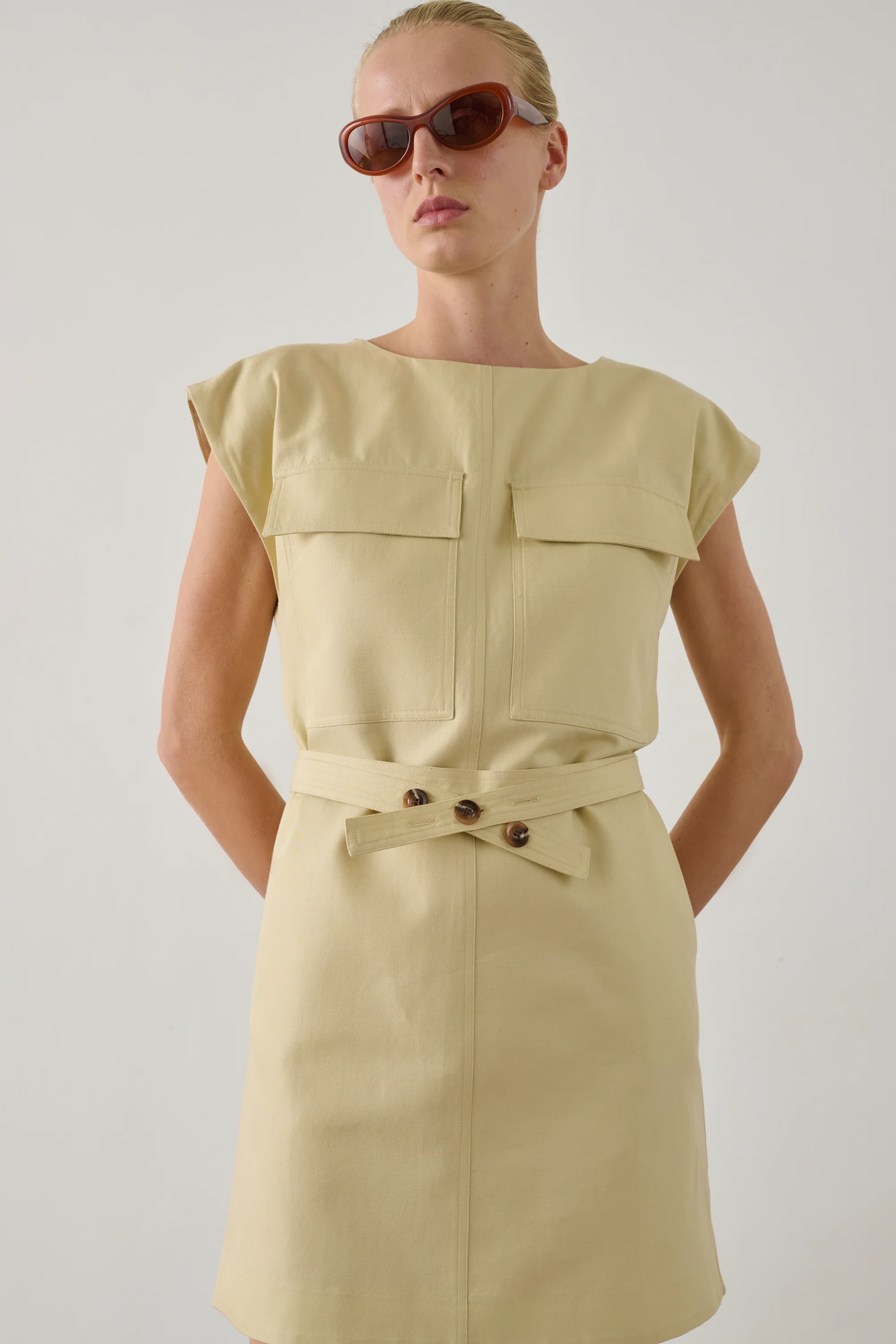 DRESS IMANE ECRU - Image 2