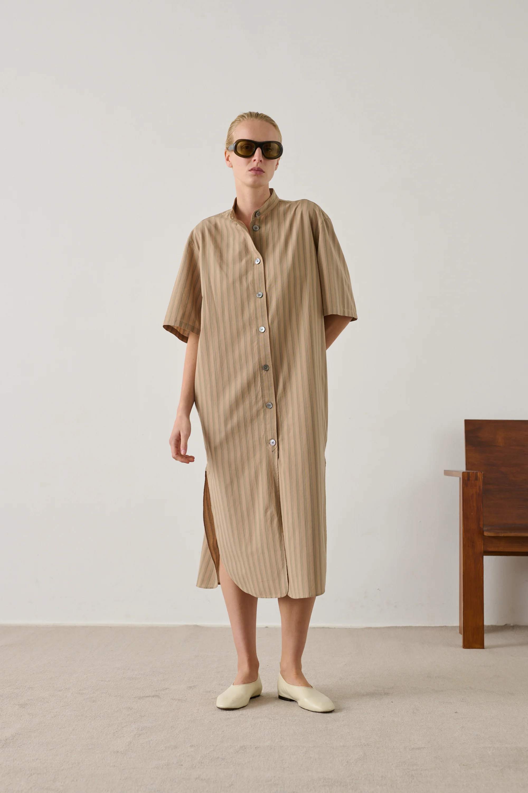 DRESS IZZO BEIGE - Image 3