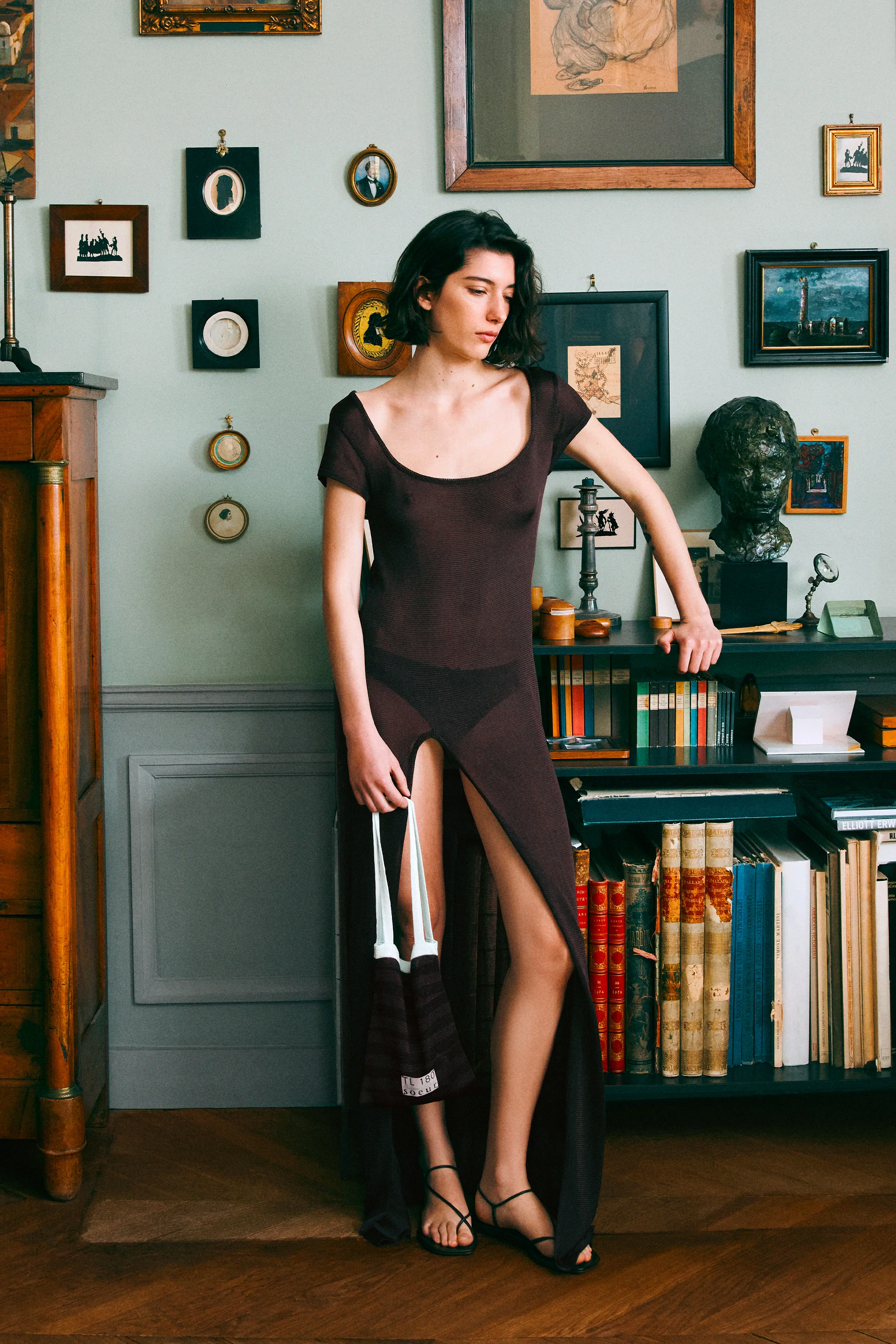 ORNELLA DRESS BROWN - Image 5
