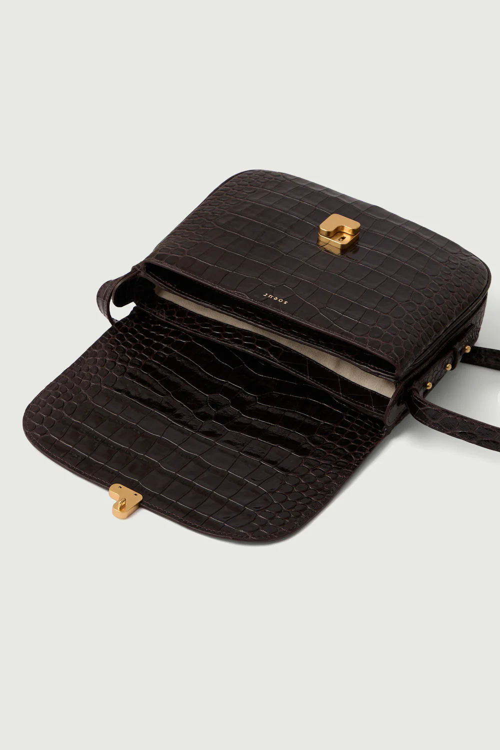 BAG BELLISSIMA MAXI BROWN CROC - Image 5