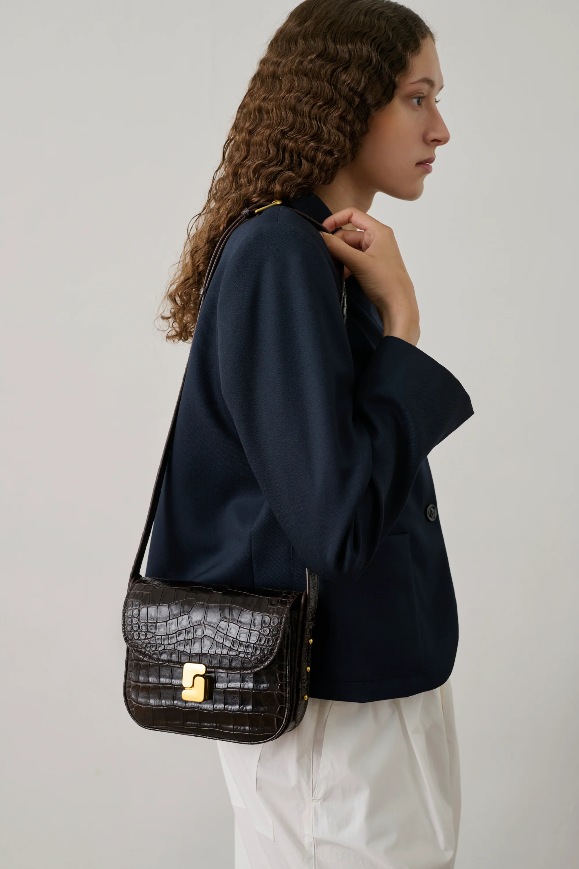 BAG BELLISSIMA MINI MARRON CROCO - Image 2