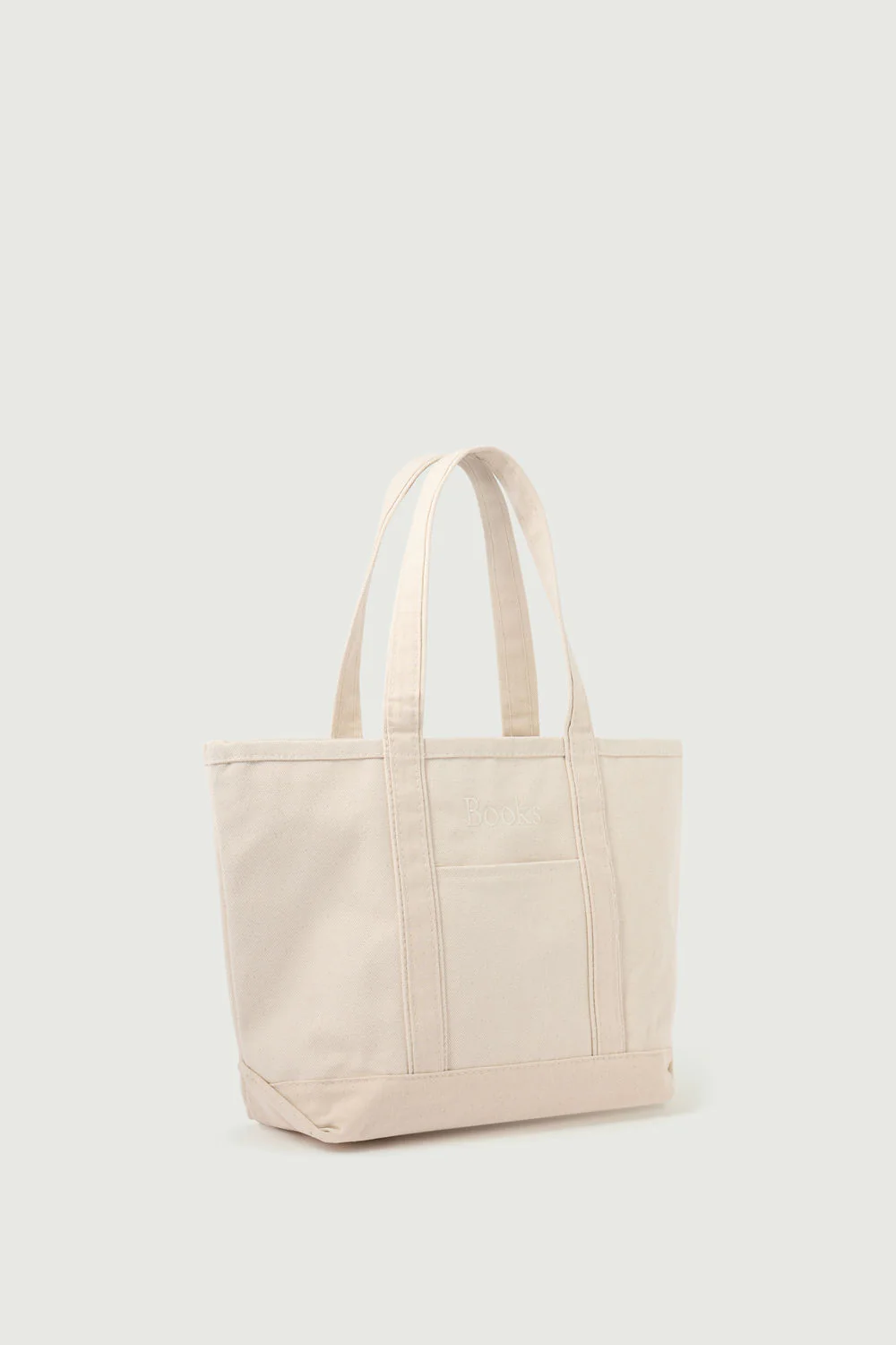 MEDIUM ECRU BOOKS TOTE - Image 3