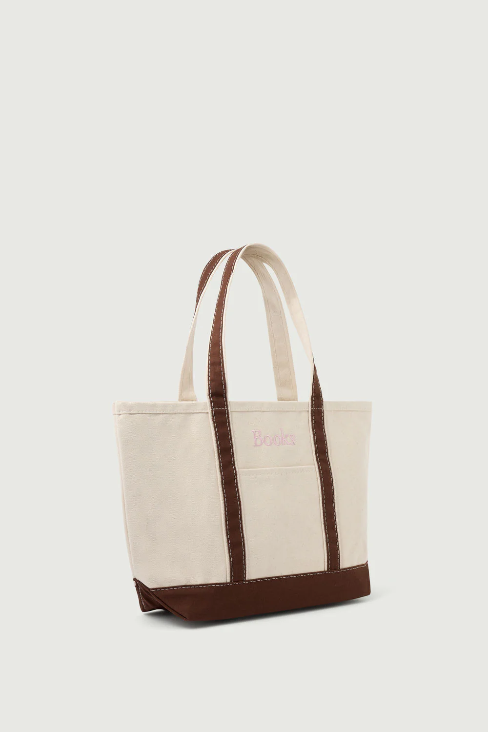 MEDIUM BROWN BOOKS TOTE BAG - Image 3