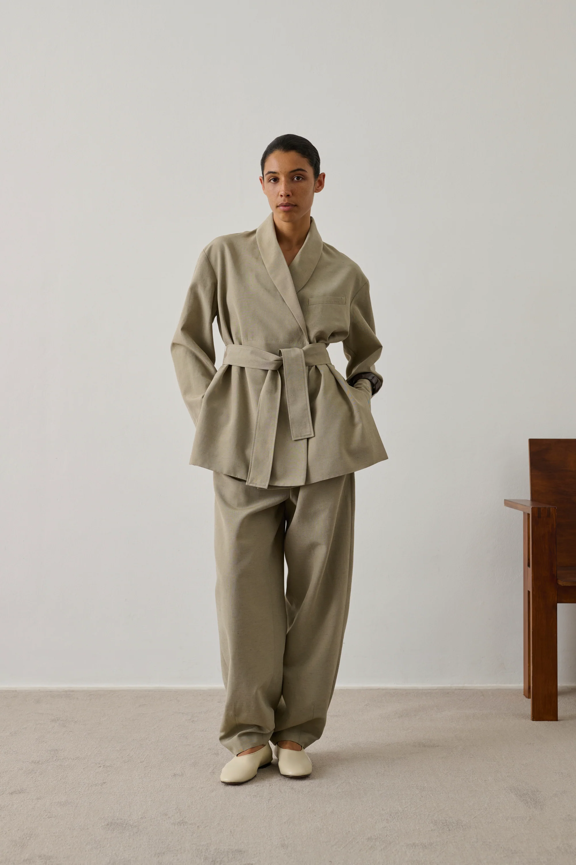 JACKET COME BEIGE - Image 3